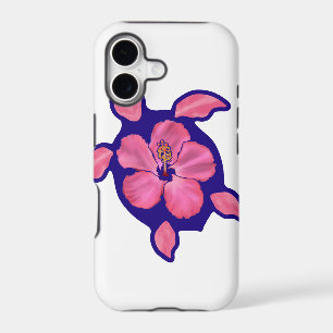 Hawaiian Honu Turtle and Hibiscus iPhone 17 Case