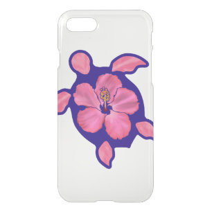 Hawaiian Honu Turtle and Hibiscus iPhone SE/8/7 Case