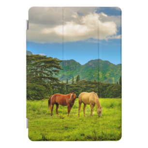 Hawaiian Horses, Hokulei Peak, Kauai, Hawaii iPad Pro Cover