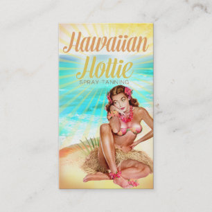 Hawaiian Hottie Contact Me for Customization Business Card