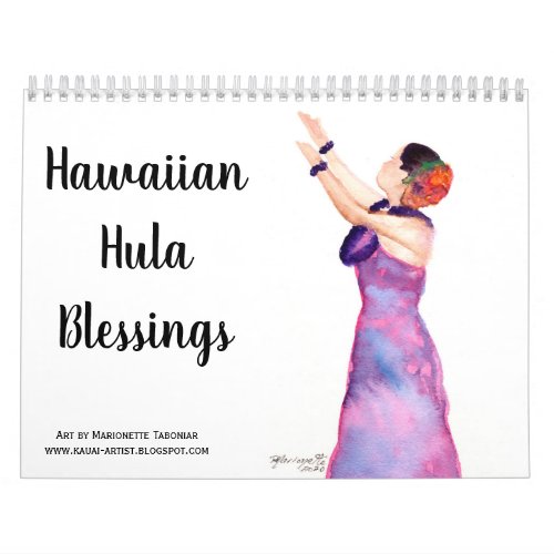 Hawaiian Hula Blessings Calendar