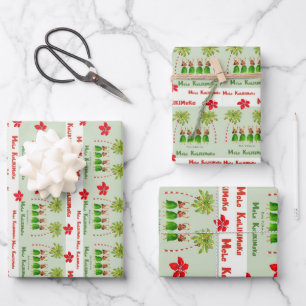 Hawaiian Hula Christmas Wrapping Paper