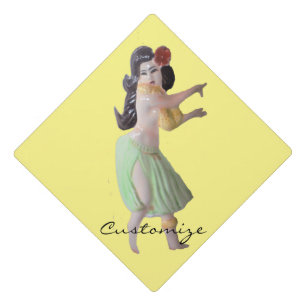 Hawaiian Hula Dancer Thunder_Cove Graduation Cap Topper