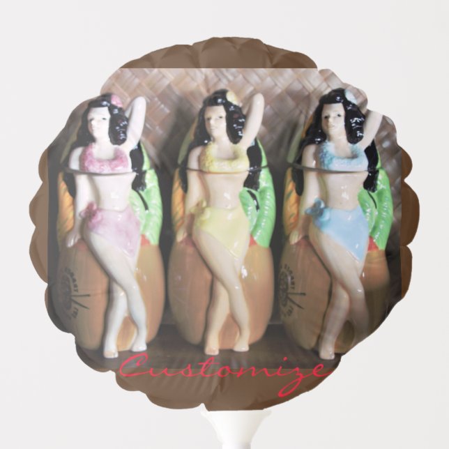 Hawaiian Hula Dancers Thunder_Cove Balloon (Front)