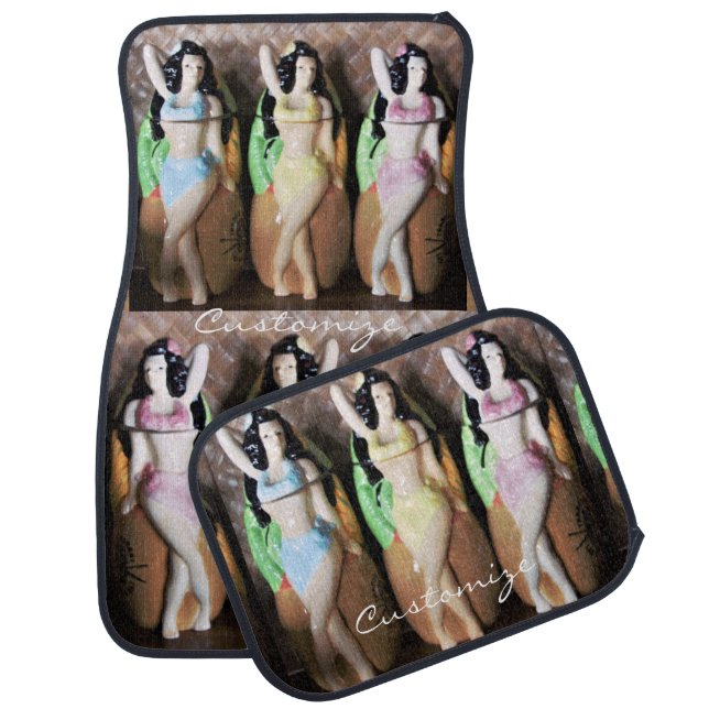 Hawaiian Hula Dancers Thunder_Cove Car Floor Mat (Set)