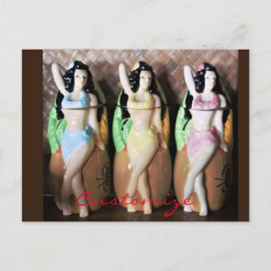 Hawaiian Hula Dancers Thunder_Cove Postcard