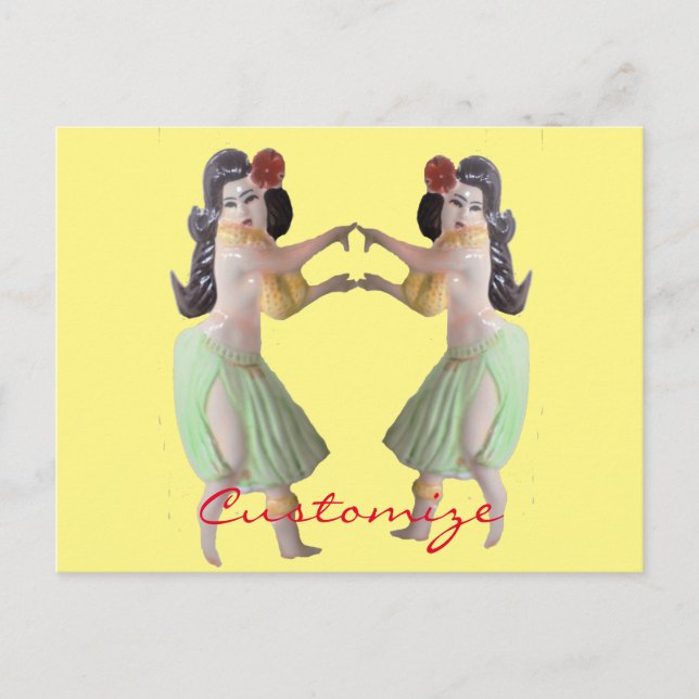 Hawaiian Hula Dancers Thunder_Cove Postcard (Front)