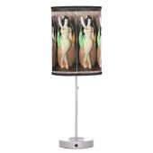 Hawaiian Hula Dancers Thunder_Cove Table Lamp (Back)