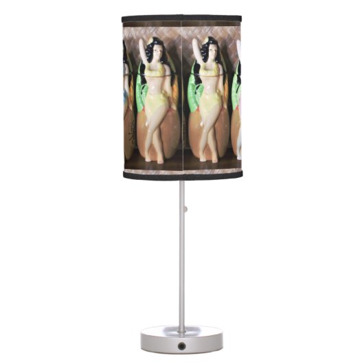 Hawaiian Hula Dancers Thunder_Cove Table Lamp (Back)