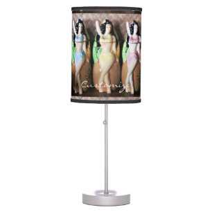 Hawaiian Hula Dancers Thunder_Cove Table Lamp