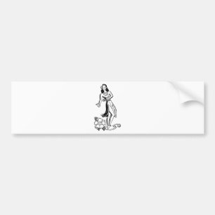 Hawaiian Hula Girl Bumper Sticker