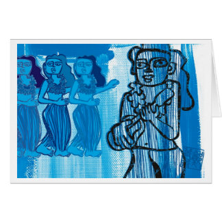 Hawaiian Hula Girls Cards