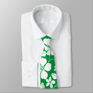 HAWAIIAN HULA (GREEN) NECK TIE