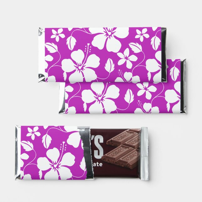 HAWAIIAN HULA (HIBISCUS) BERRY HERSHEY BAR FAVORS (Front)