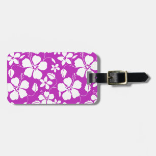 HAWAIIAN HULA (HIBISCUS) BERRY LUGGAGE TAG