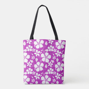 HAWAIIAN HULA (HIBISCUS) BERRY TOTE BAG