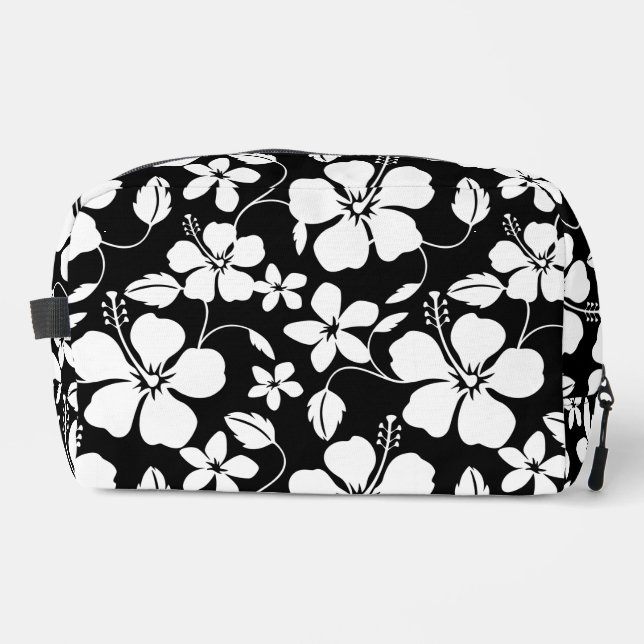 HAWAIIAN HULA (HIBISCUS) BLACK DOPP KIT (Front)