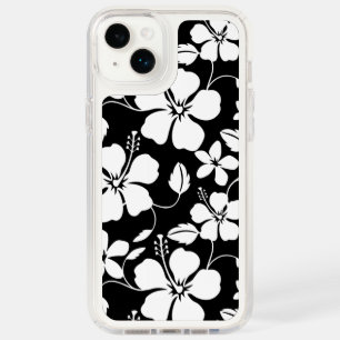 HAWAIIAN HULA (HIBISCUS) BLACK SPECK iPhone CASE