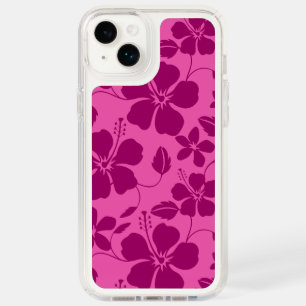 HAWAIIAN HULA (HIBISCUS) BURGUNDY WINE SPECK iPhone 14 PLUS CASE