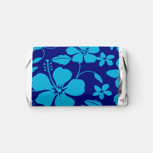 HAWAIIAN HULA (HIBISCUS) DARK/LIGHT BLUE HERSHEY'S MINIATURES