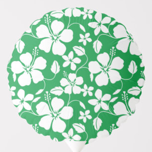 HAWAIIAN HULA (HIBISCUS) GREEN BALLOON