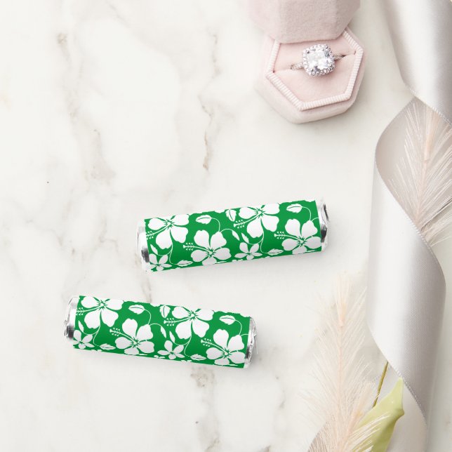 HAWAIIAN HULA (HIBISCUS) GREEN BREATH SAVERS® MINTS (Wedding)