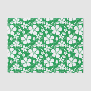 HAWAIIAN HULA (HIBISCUS) GREEN TISSUE PAPER