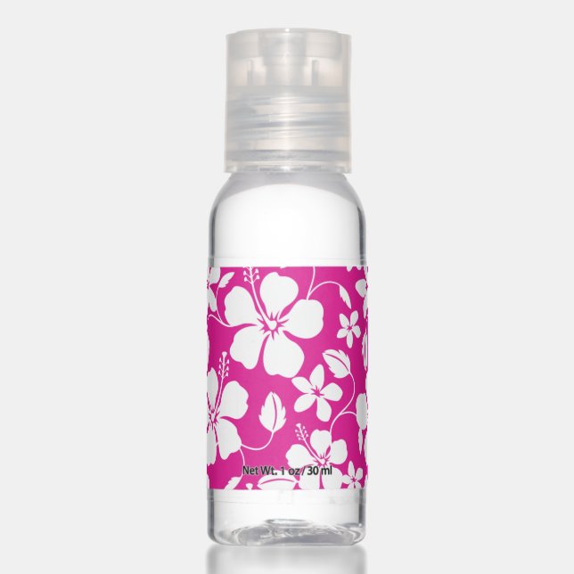 HAWAIIAN HULA (HIBISCUS) HOT PINK HAND SANITIZER (Front)