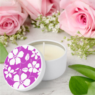 HAWAIIAN HULA (HIBISCUS) IN BERRY MINI CANDLE FAVORS