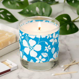 Hawaiian Hula (Hibiscus) in BLUE Scented Candle