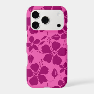 HAWAIIAN HULA (HIBISCUS) IN BURGUNDY WINE iPhone 17 PRO CASE