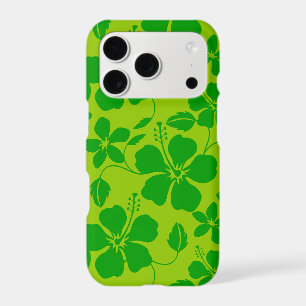 HAWAIIAN HULA (HIBISCUS) IN LEMON LIME iPhone 17 PRO CASE