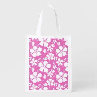 HAWAIIAN HULA (HIBISCUS) IN PINK GROCERY BAG