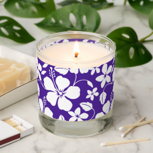 Hawaiian Hula (Hibiscus) in Purple Scented Candle