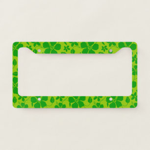 HAWAIIAN HULA (HIBISCUS) LEMON LIME LICENSE PLATE FRAME