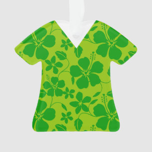 HAWAIIAN HULA (HIBISCUS) LEMON LIME Scrubs Ornament
