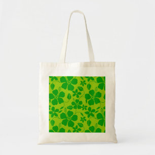 HAWAIIAN HULA (HIBISCUS) LEMON LIME TOTE BAG