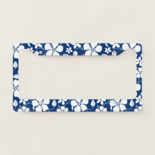 Hawaiian Hula (Hibiscus) License Plate Frame