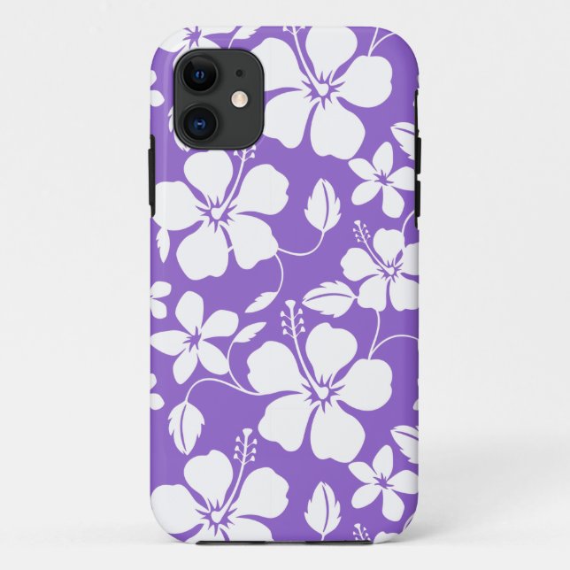 HAWAIIAN HULA (HIBISCUS) LIGHT PURPLE Case-Mate iPhone CASE (Back)