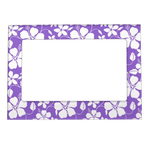 HAWAIIAN HULA HIBISCUS LIGHT PURPLE MAGNETIC FRAME