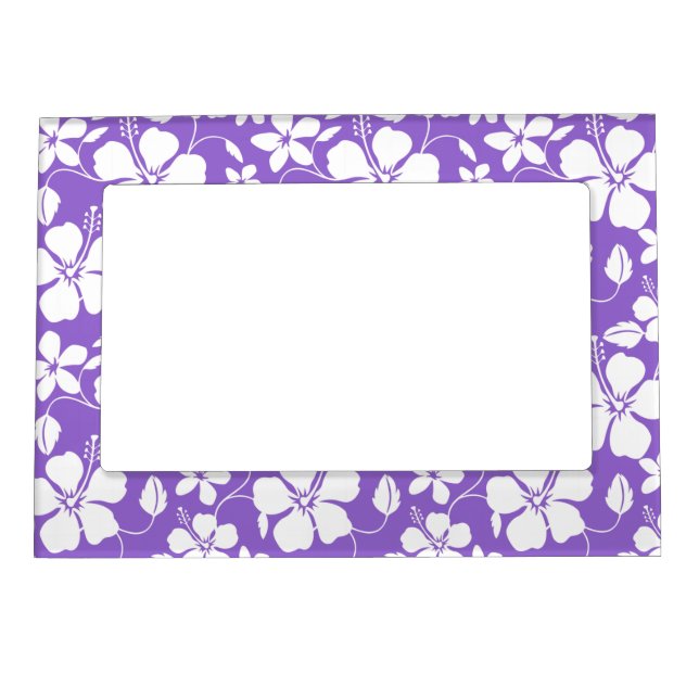HAWAIIAN HULA (HIBISCUS) LIGHT PURPLE MAGNETIC FRAME (Front)