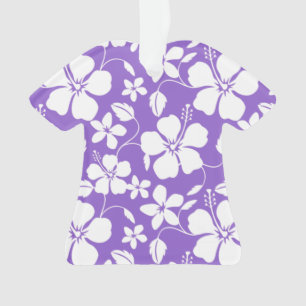 HAWAIIAN HULA (HIBISCUS) LIGHT PURPLE ORNAMENT