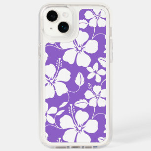 HAWAIIAN HULA (HIBISCUS) LIGHT PURPLE SPECK iPhone 14 PLUS CASE