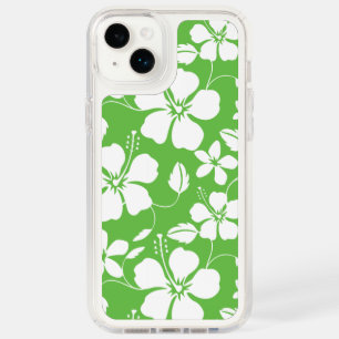 HAWAIIAN HULA (HIBISCUS) LIME SPECK iPhone CASE