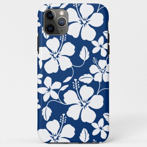 HAWAIIAN HULA HIBISCUS NAVY iPhone 11 PRO MAX CASE