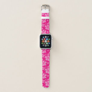 HAWAIIAN HULA (HIBISCUS) PINK GUAVA APPLE WATCH BAND