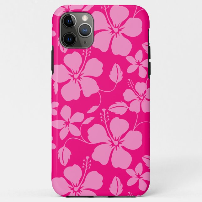 HAWAIIAN HULA (HIBISCUS) PINK GUAVA Case-Mate iPhone CASE (Back)