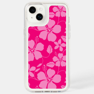 HAWAIIAN HULA (HIBISCUS) PINK GUAVA SPECK iPhone 14 PLUS CASE