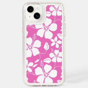 HAWAIIAN HULA (HIBISCUS) PINK SPECK iPhone 14 PLUS CASE
