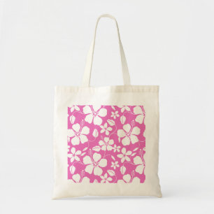 HAWAIIAN HULA (HIBISCUS) PINK TOTE BAG